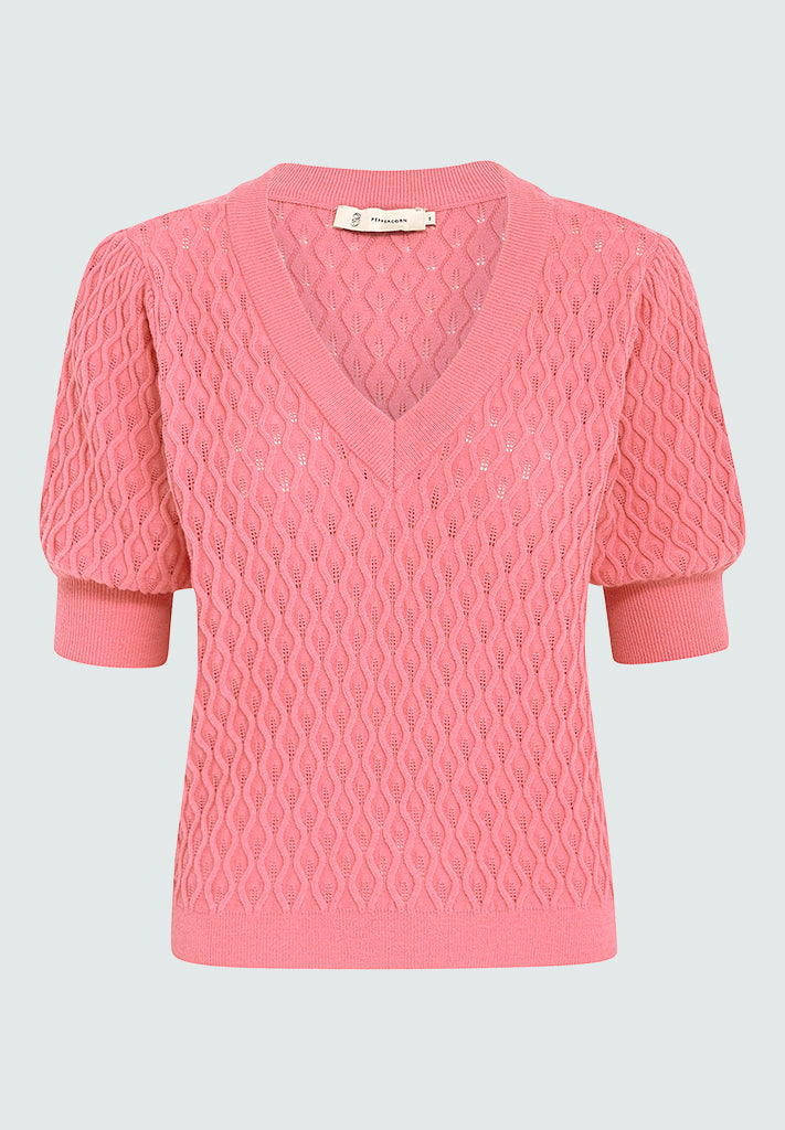 Peppercorn PCRosalia Knit T-Shirt T-Shirt 4403 Peony Pink