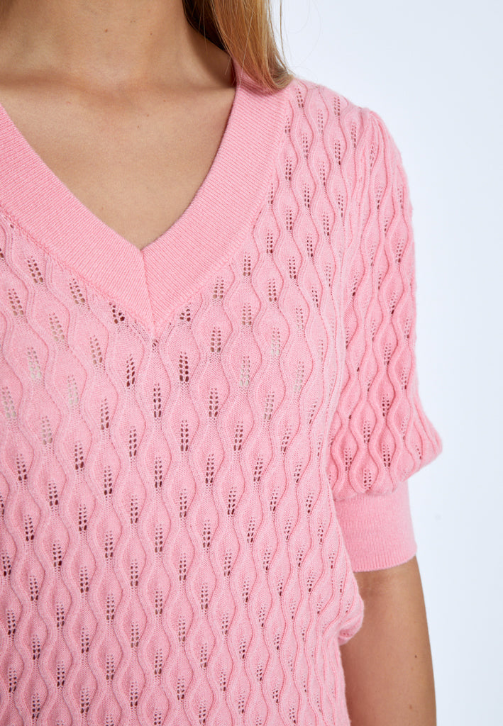 Peppercorn PCRosalia Knit T-Shirt T-Shirt 4403 Peony Pink