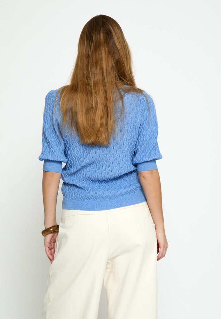 Peppercorn PCRosalia Knit T-Shirt T-Shirt 523 Blue Sky