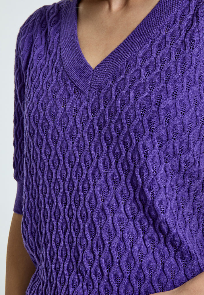 Peppercorn PCRosalia Knit T-Shirt T-Shirt 7016 Purple Corallites