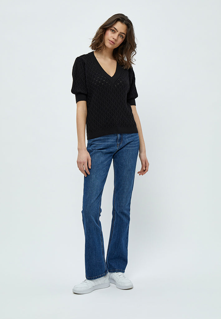 Peppercorn PCRosalia Knit T-Shirt T-Shirt 9000 Black