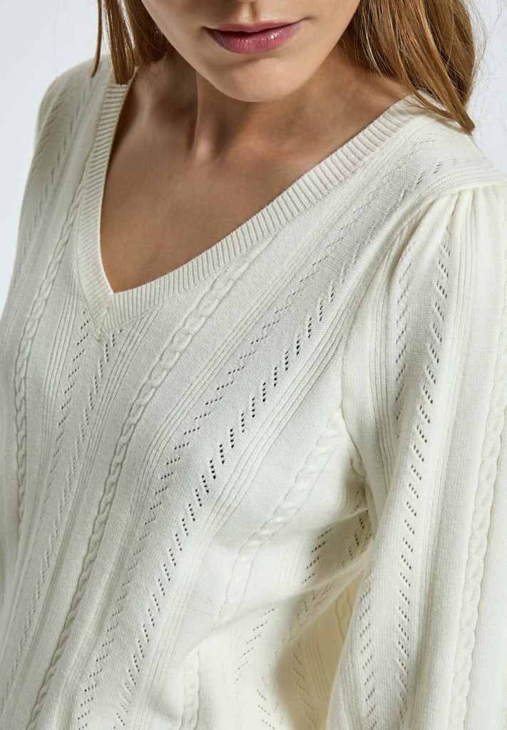 Peppercorn PCRosalia V Pullover Pullover 235 Cloud Dancer