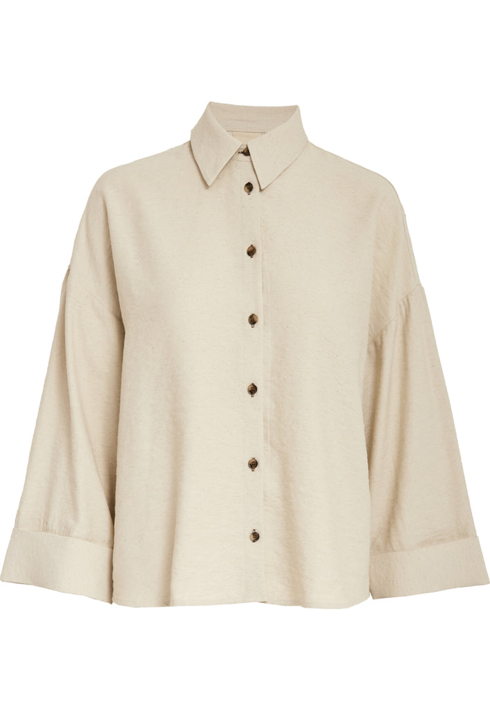 Peppercorn PCRosaya Shirt Shirt 0265M Sandshell Melange
