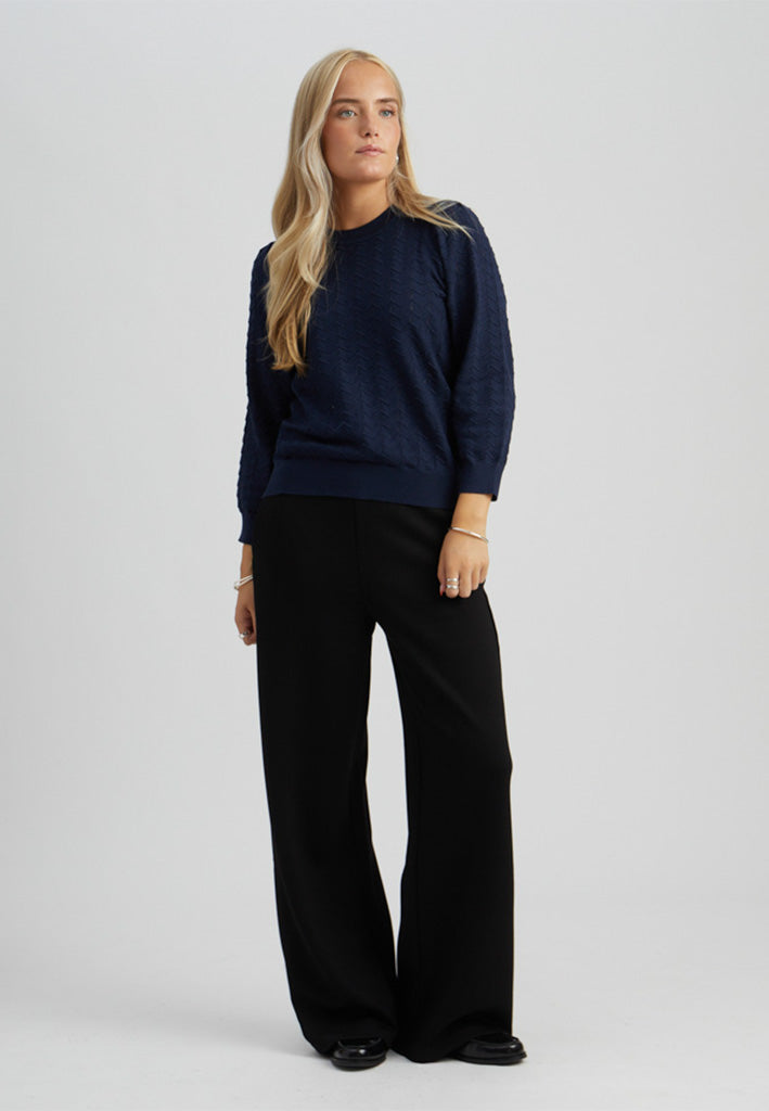 Peppercorn PCRosi 3/4 Sleeve Pullover Pullover 5270 Black Iris