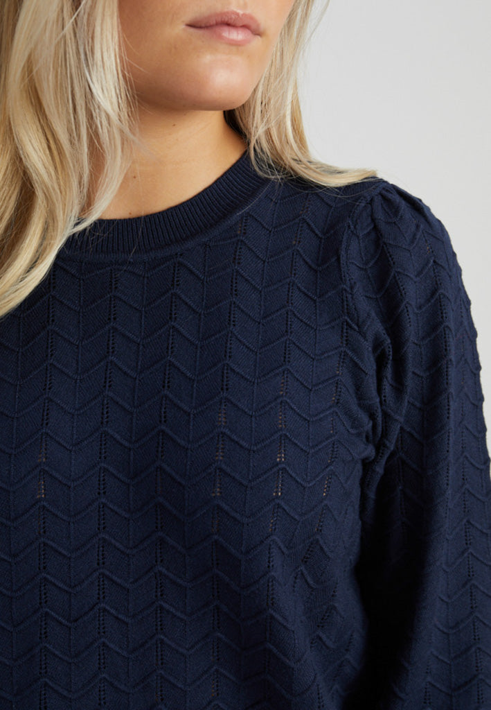 Peppercorn PCRosi 3/4 Sleeve Pullover Pullover 5270 Black Iris