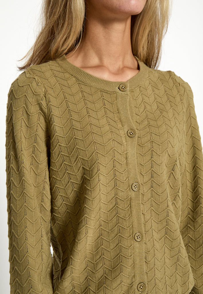 Peppercorn PCRosy Cardigan Cardigans 0148 Gray Green