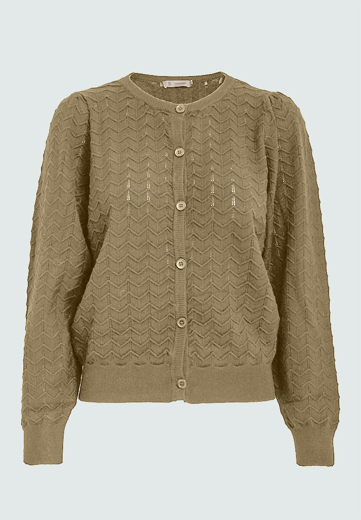 Peppercorn PCRosy Cardigan Cardigans 0148 Gray Green