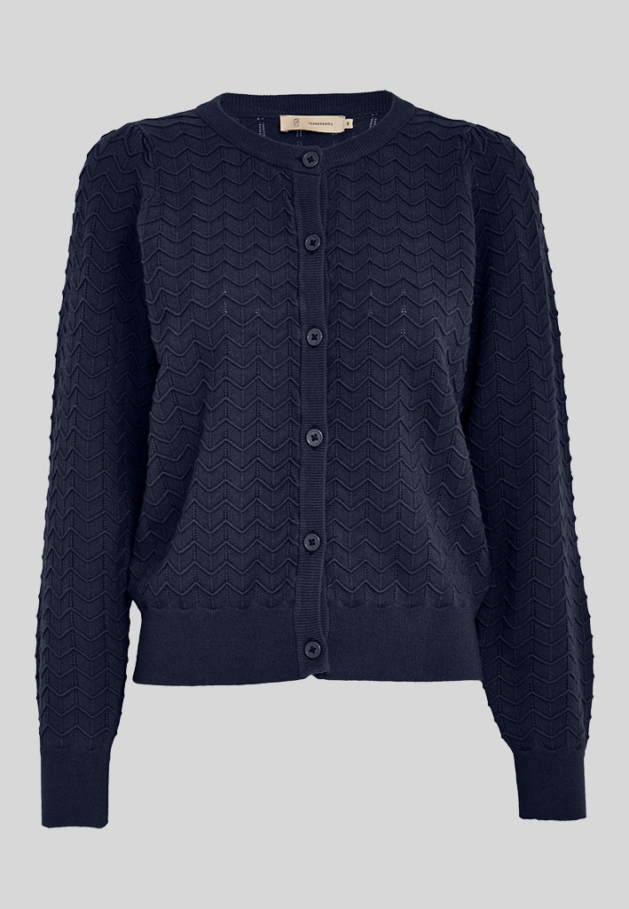 Peppercorn PCRosy Cardigan Cardigans 5270 Dark Navy
