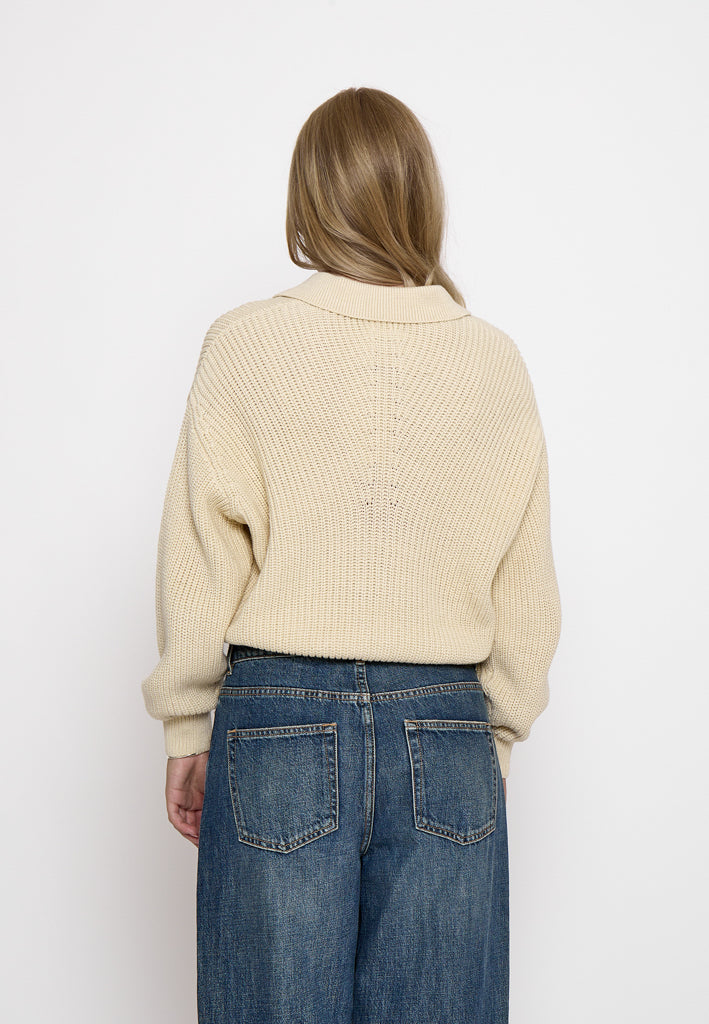 Peppercorn PCRoxy Cardigan Cardigans 0023 Seedpearl Cream