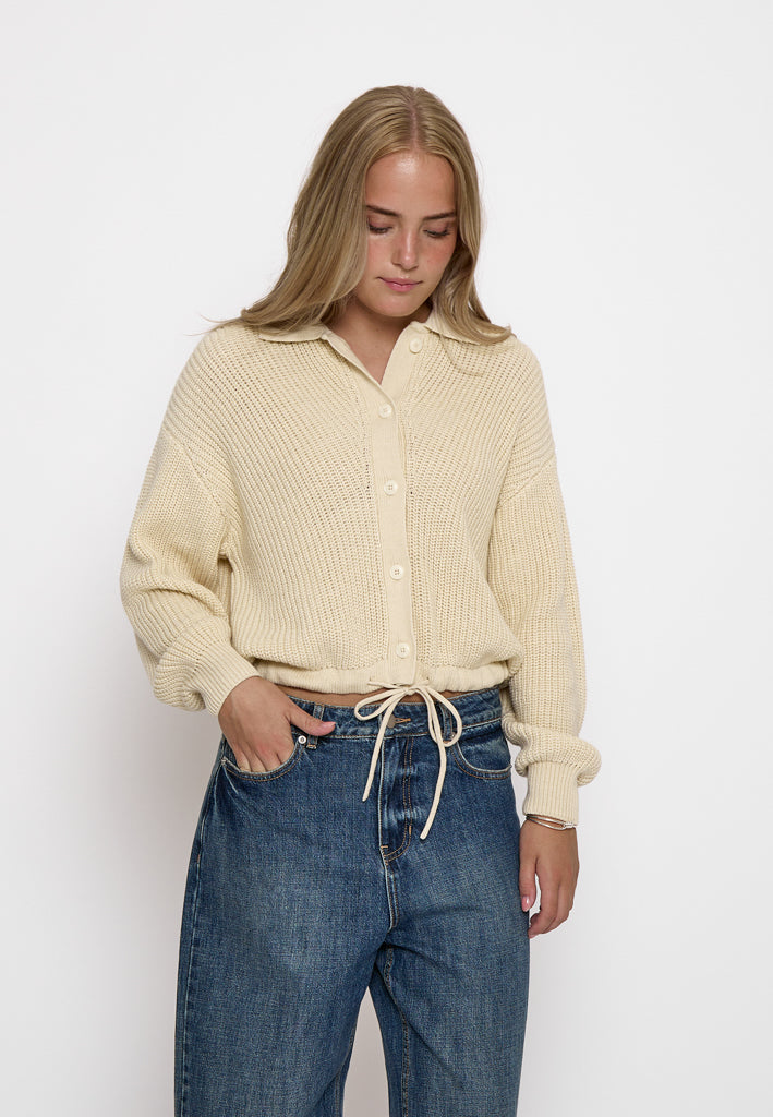Peppercorn PCRoxy Cardigan Cardigans 0023 Seedpearl Cream