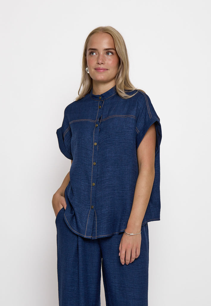 Peppercorn PCRuth Shirt Shirt 5270M Dark Navy Mel.