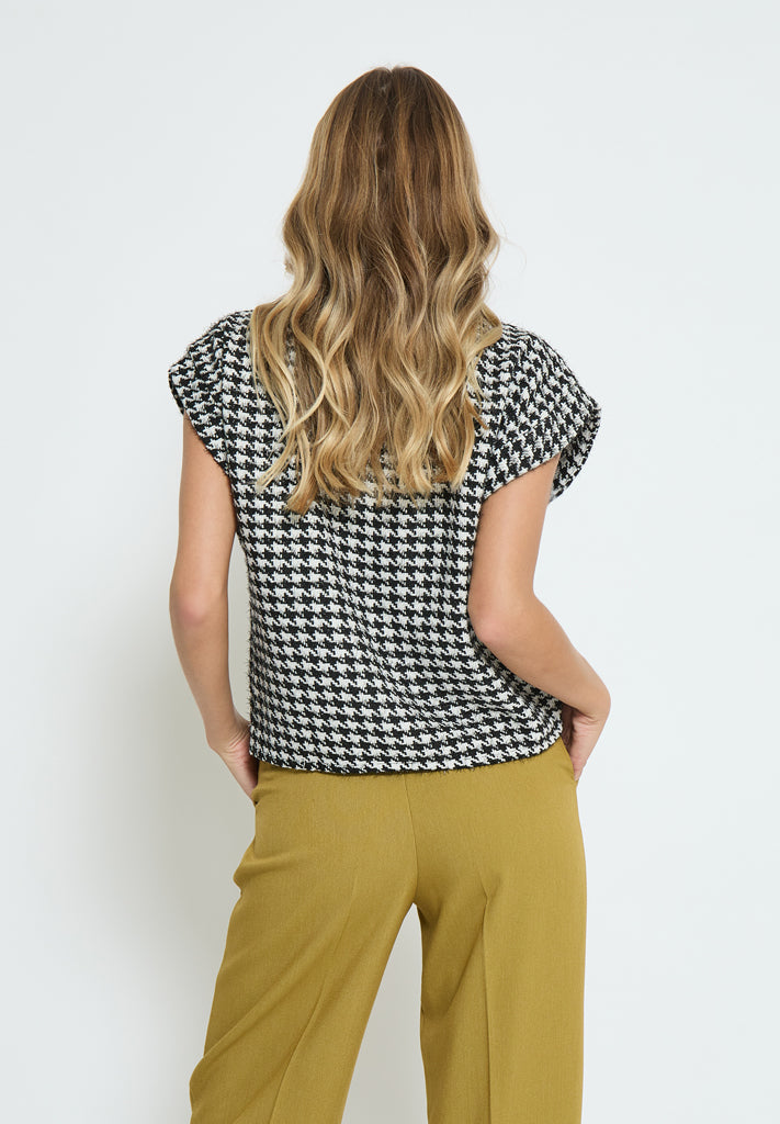 Peppercorn PCRuth Vest Vest 9000C Black Checked