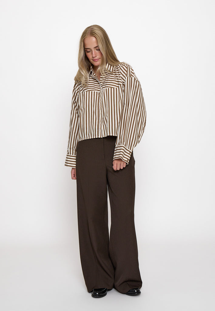Peppercorn PCSadie Shirt Shirt 5050S Toffee Stripe