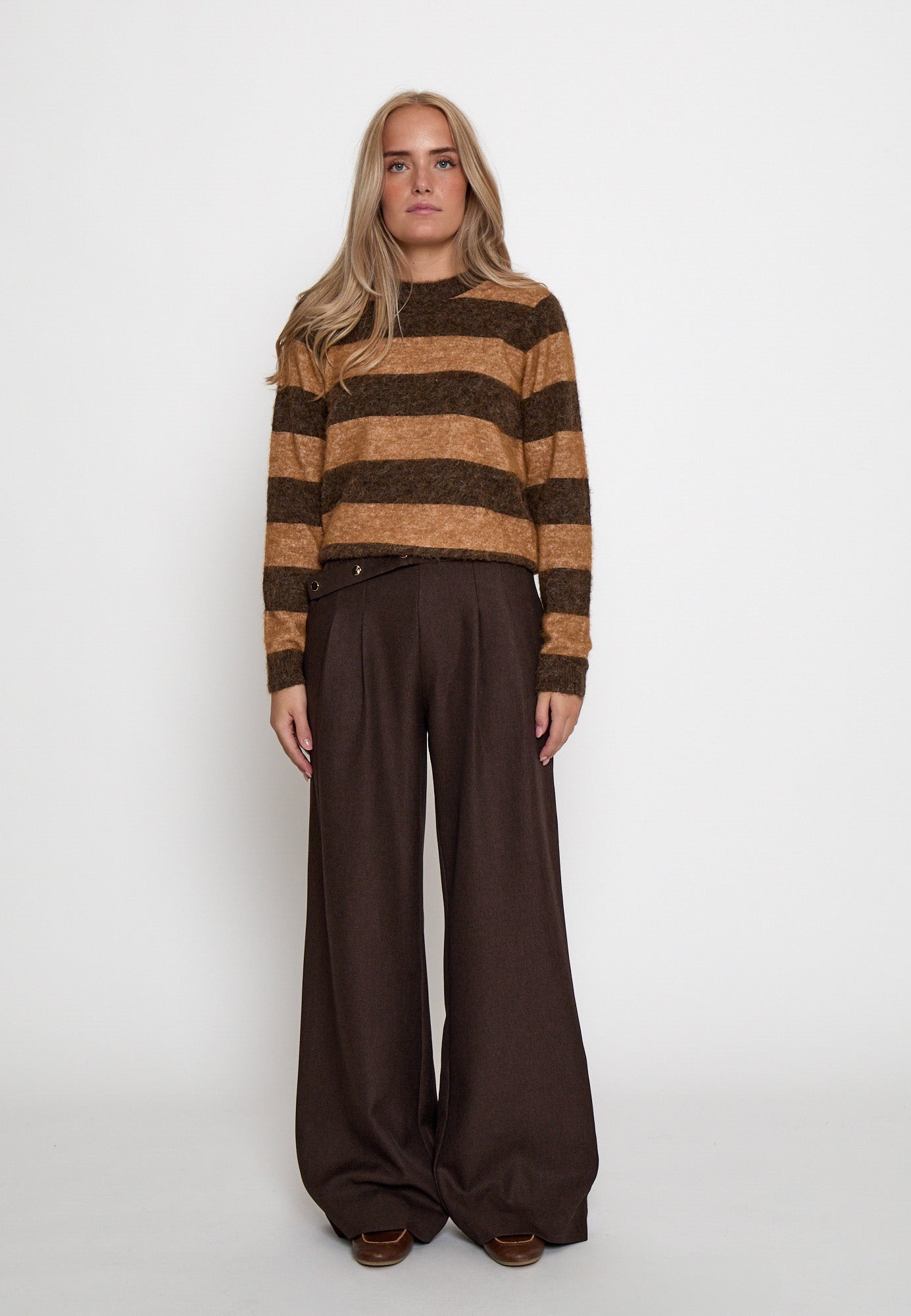 Peppercorn PCSalto Pant Pant 3960M Java Brown Melange