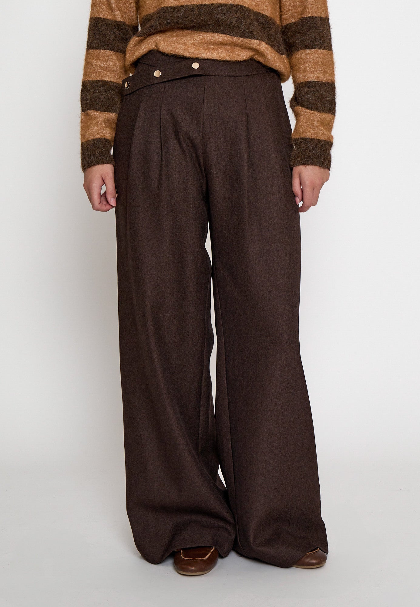 Peppercorn PCSalto Pant Pant 3960M Java Brown Melange