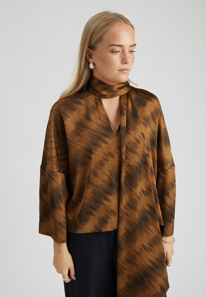 Peppercorn PCSamira Blouse Blouse 5050P Toffee Print