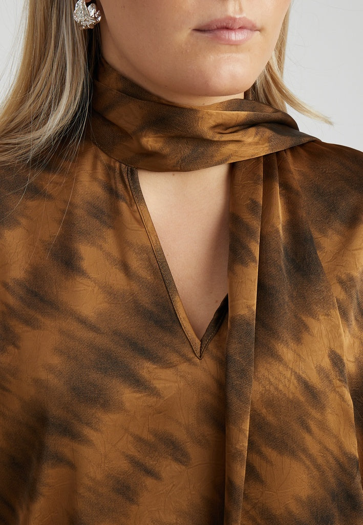 Peppercorn PCSamira Blouse Blouse 5050P Toffee Print