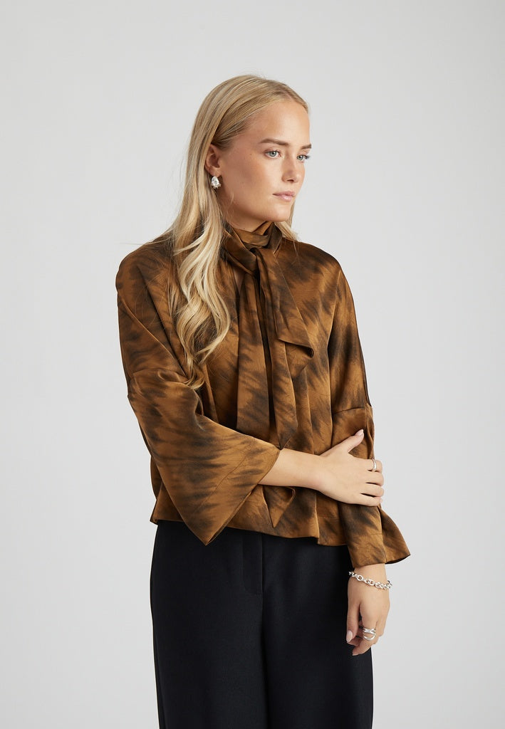Peppercorn PCSamira Blouse Blouse 5050P Toffee Print