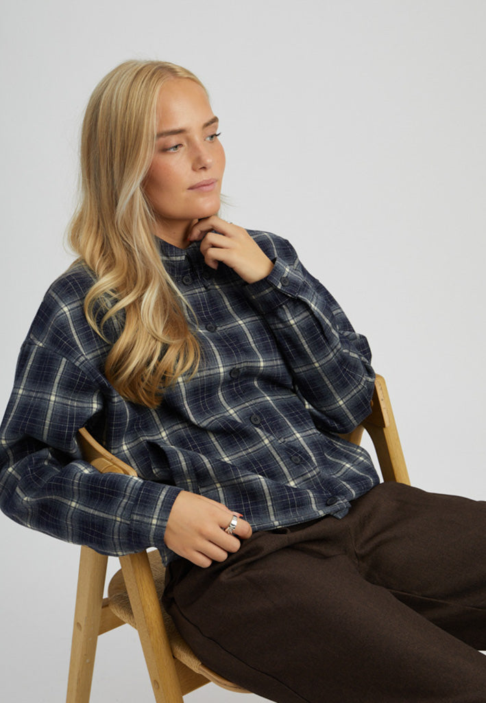 Peppercorn PCSanara Shirt Jacket Jacket 2994J Sky Captain Jacquard
