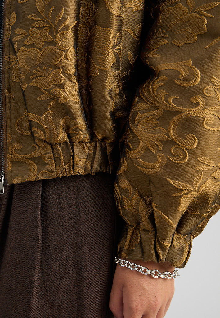 Peppercorn PCSandrine Jacquard Jacket Jacket 3329 Butternut Green