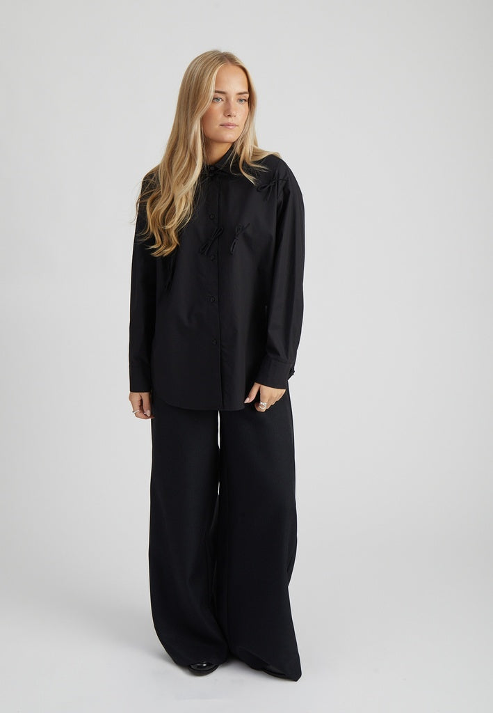 Peppercorn PCShalina Bow Shirt Shirt 9000 Black
