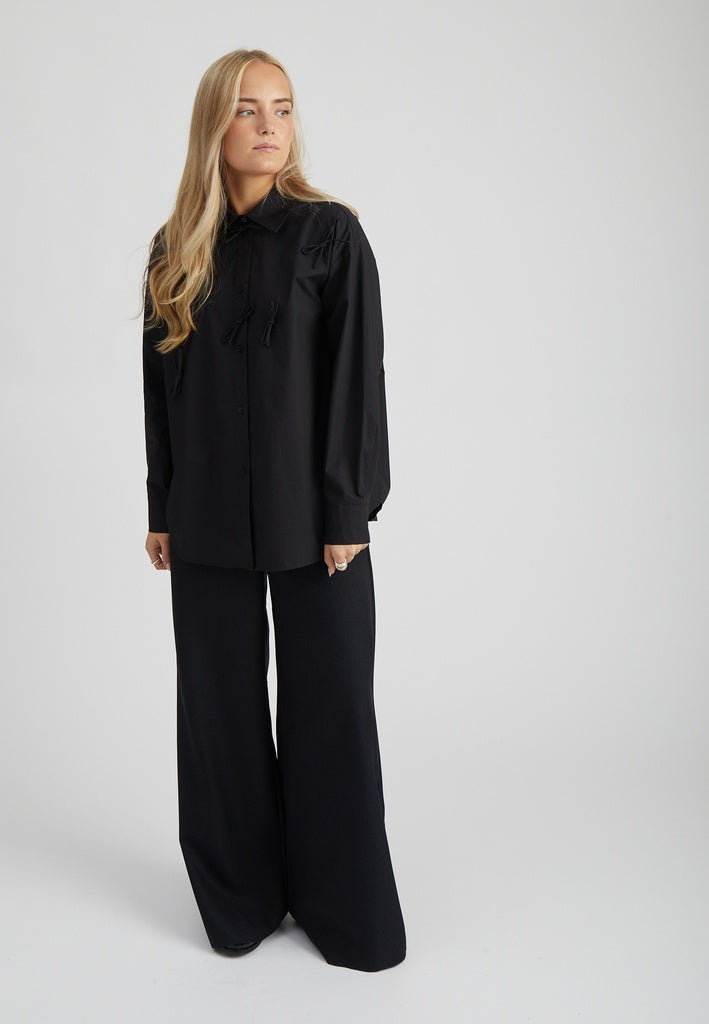 Peppercorn PCShalina Bow Shirt Shirt 9000 Black