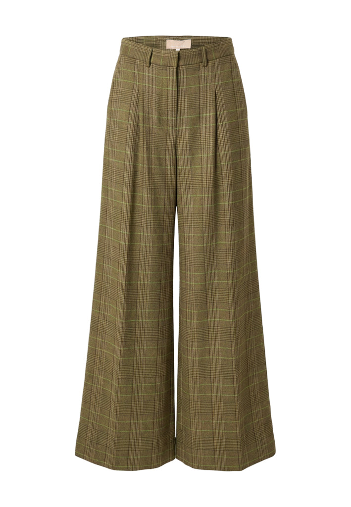 Peppercorn PCShanessa Pant Pant 3076C Plantation Green Check