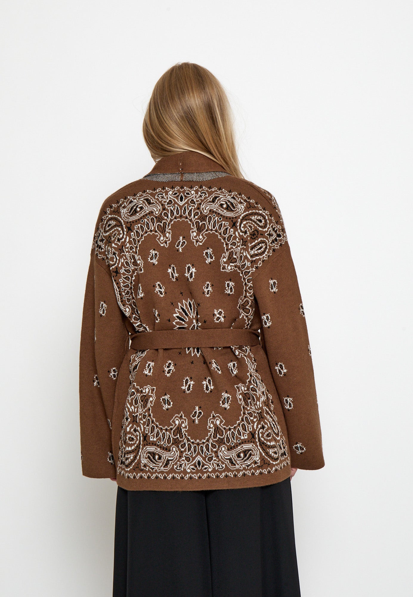Peppercorn PCShannie Cardigan Cardigans 5050J Toffee Jacquard