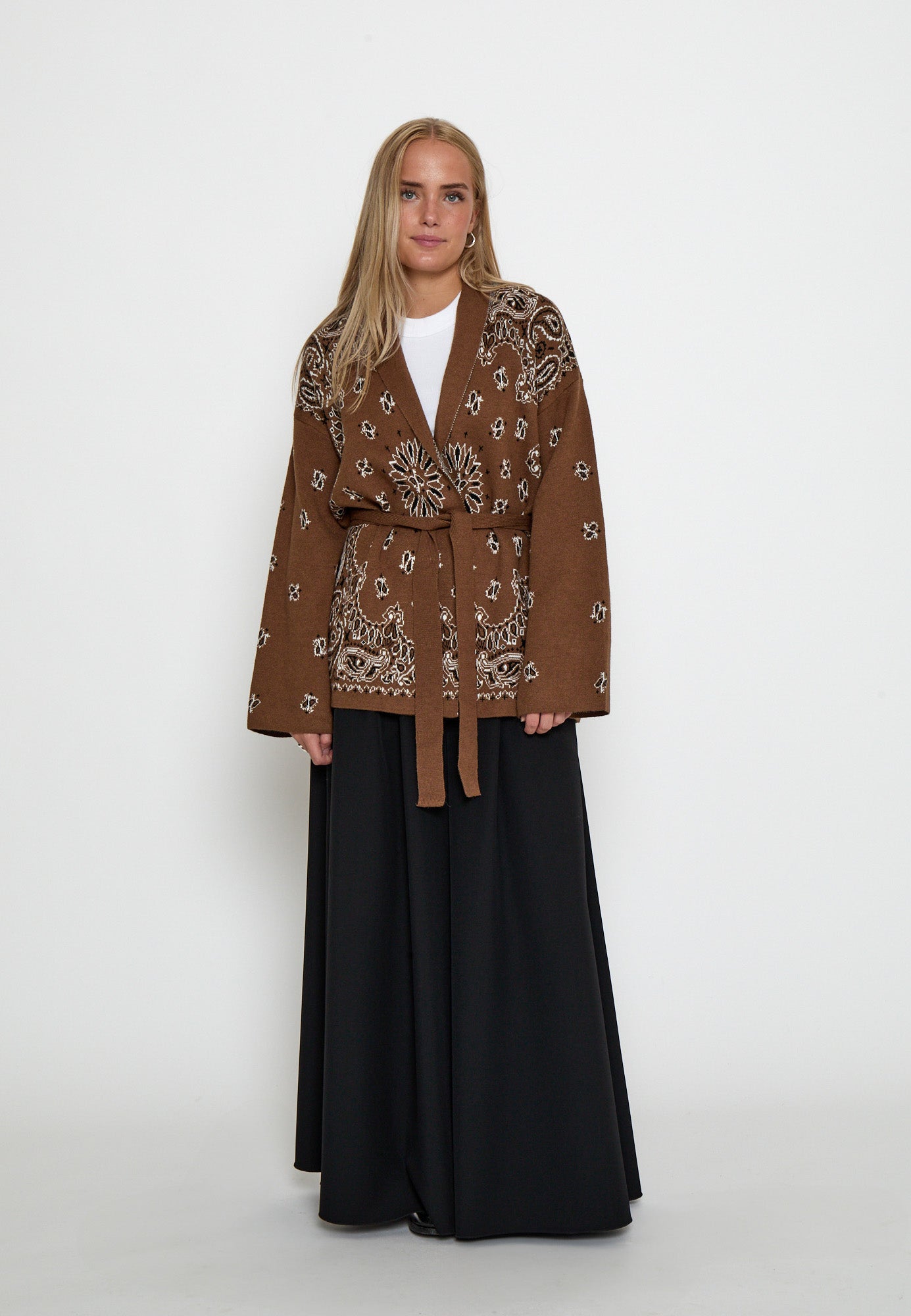 Peppercorn PCShannie Cardigan Cardigans 5050J Toffee Jacquard