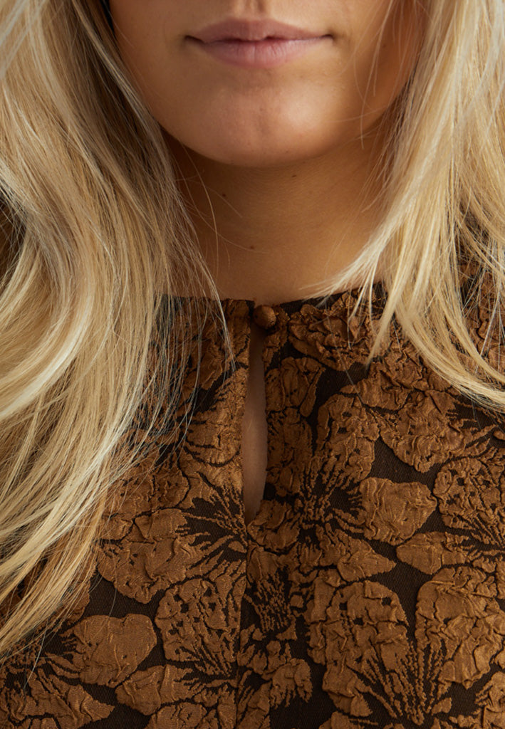 Peppercorn PCSigga Blouse Blouse 5050P Toffee Print