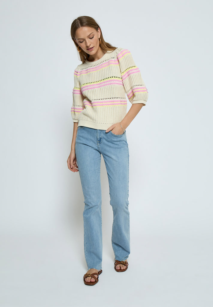 Peppercorn PCSigna Pullover Pullover 0011S Gardenia Stripe