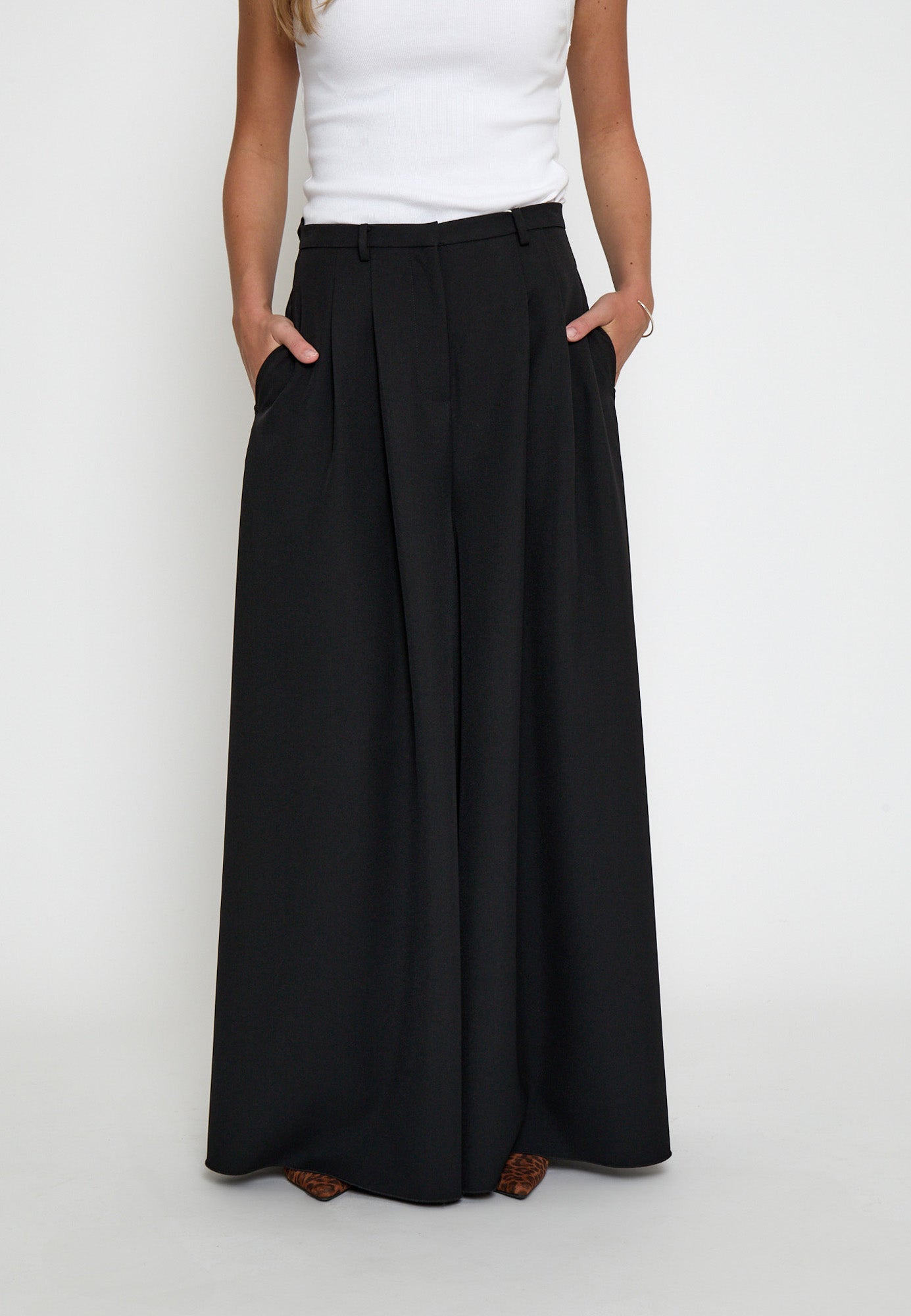 Peppercorn PCSilia Skirt Pant Pant 9000 Black