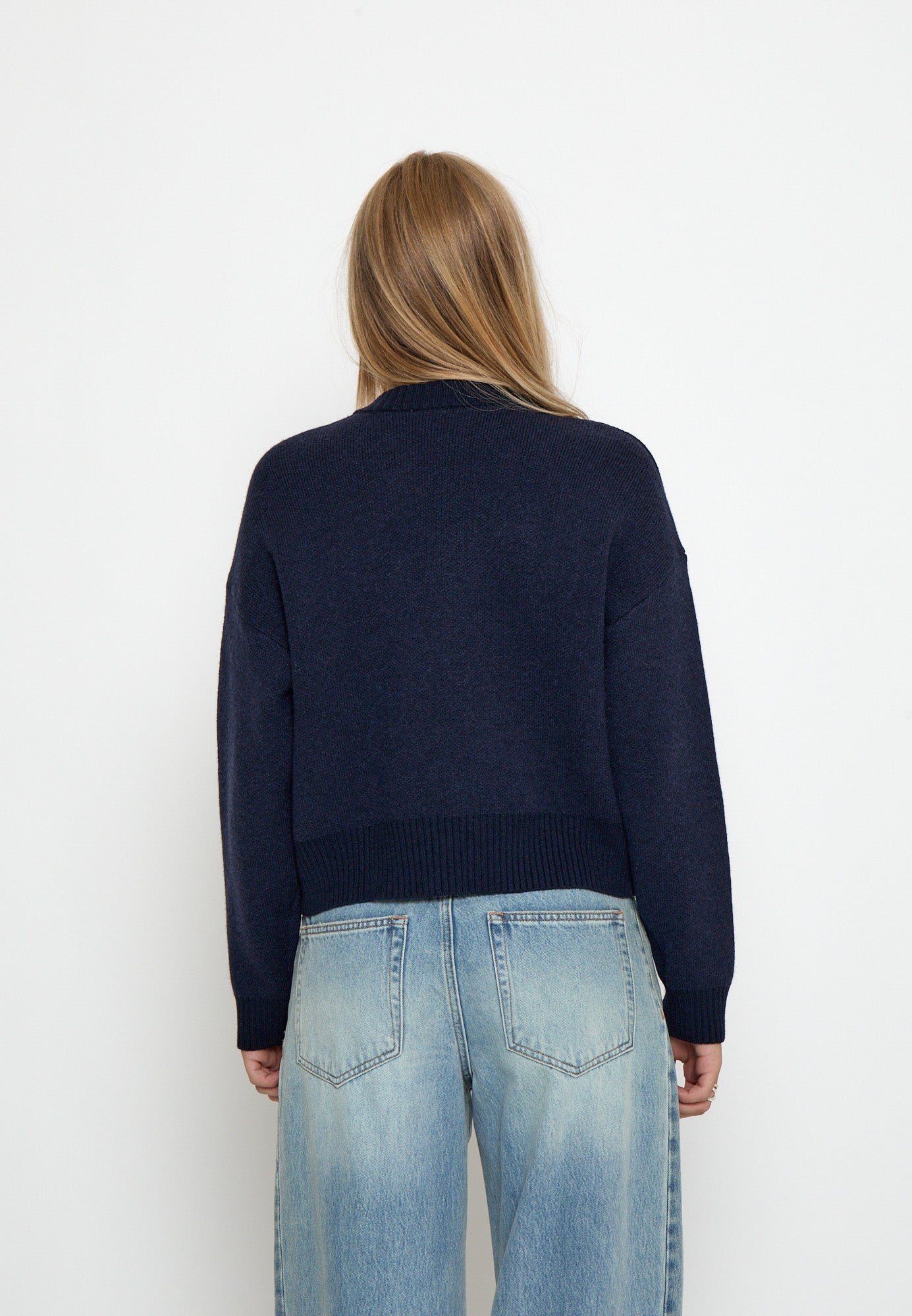 Peppercorn PCSindy Knit Bomber Cardigans 2994 Sky Captain