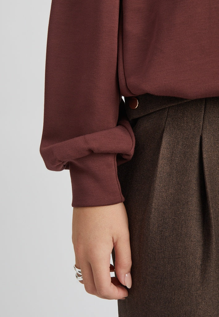 Peppercorn PCSinna GRS Sweat Sweatshirt 4980 Decadent Chocolate