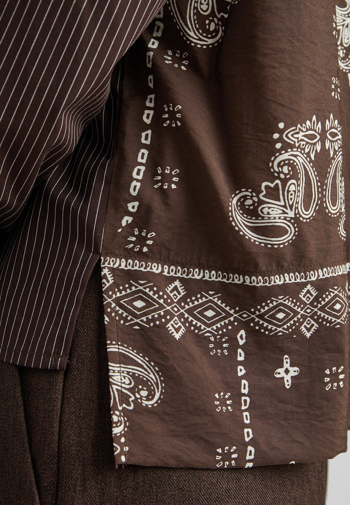 Peppercorn PCSolveig Shirt Shirt 3960S Java Brown Stripe