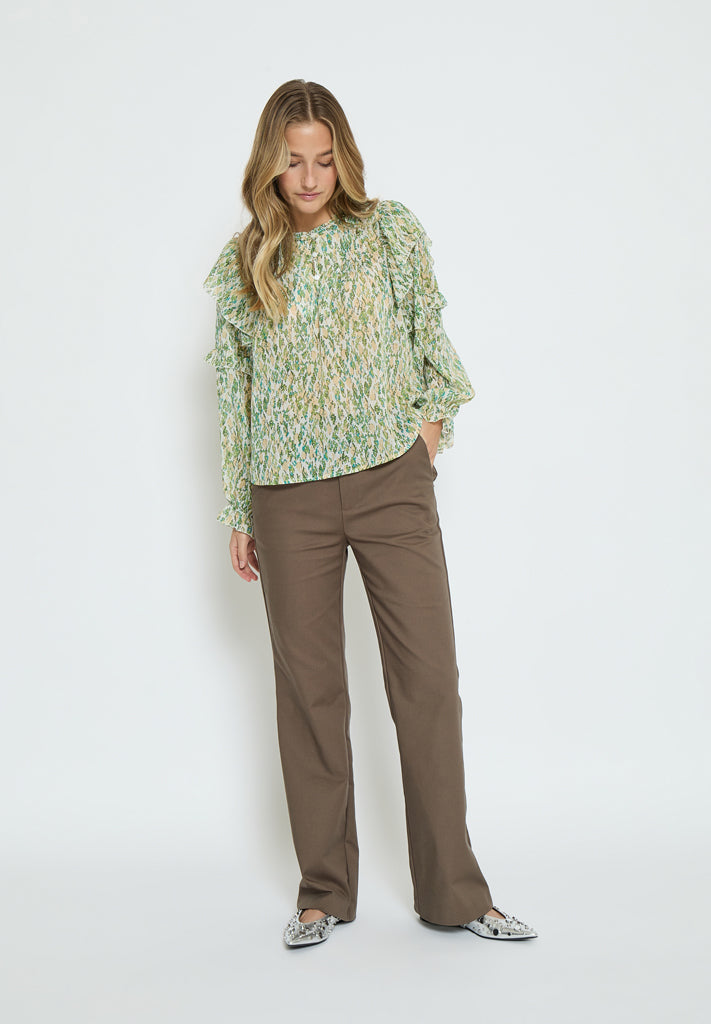 Peppercorn PCSophie Blouse Blouse 3061P Guacamole Green Print