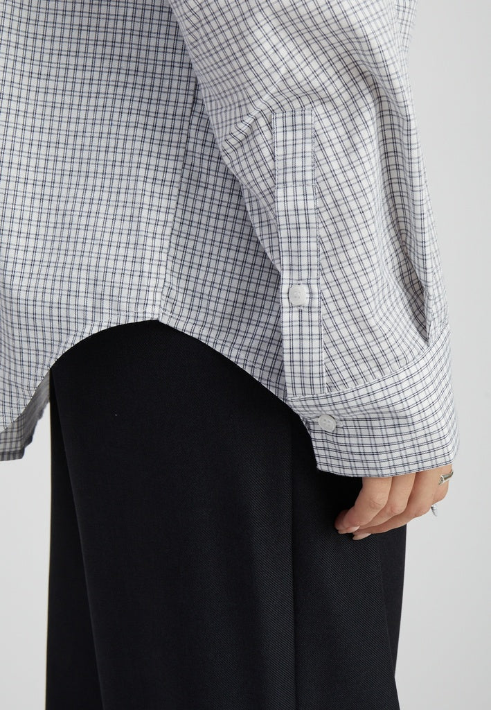 Peppercorn Sutton Hemdbluse - Whitecap Grey Check