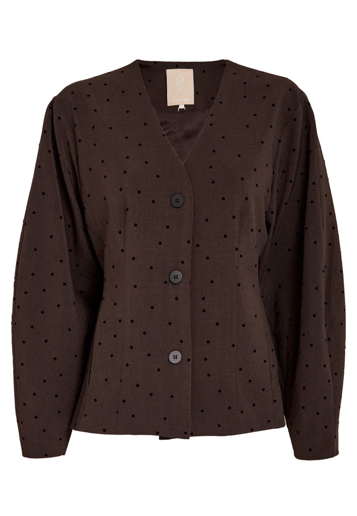 Peppercorn PCSuzanna Blazer Blazer 3960M Java Brown Melange