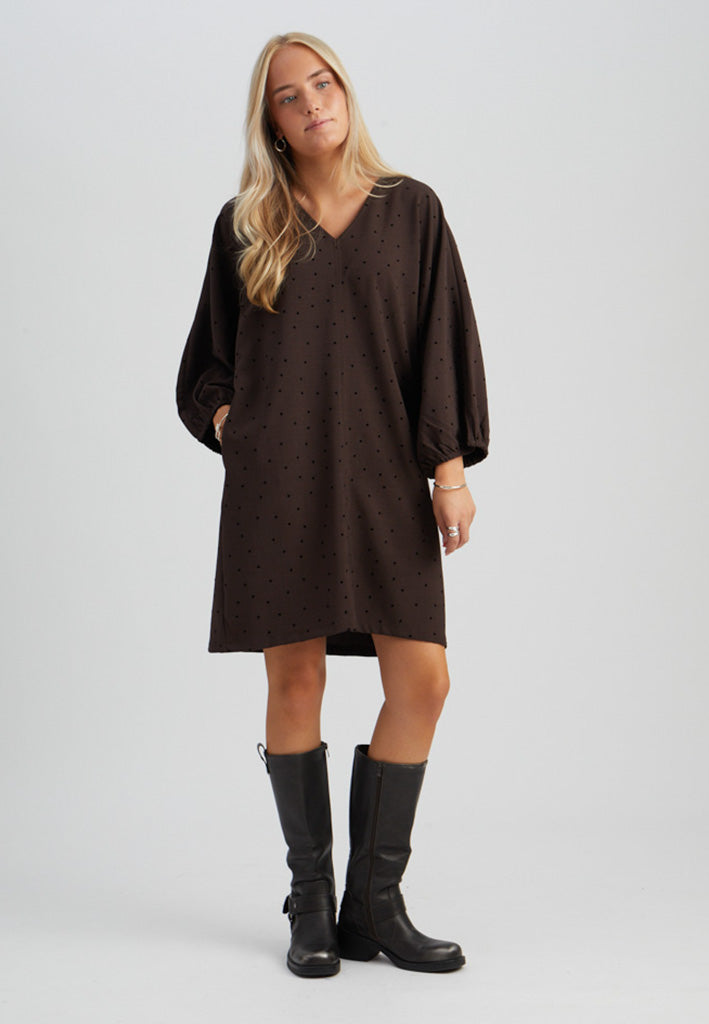 Peppercorn PCSuzanna Dress Dress 3960M Java Brown Melange
