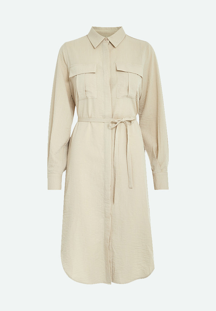 Peppercorn PCSylvie Shirt Dress Dress 4363 Safari Sand