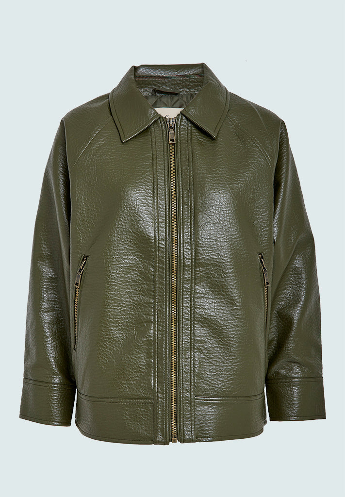 Peppercorn PCSylvie Vegan Jacket Jacket 3627 Grape Leaf