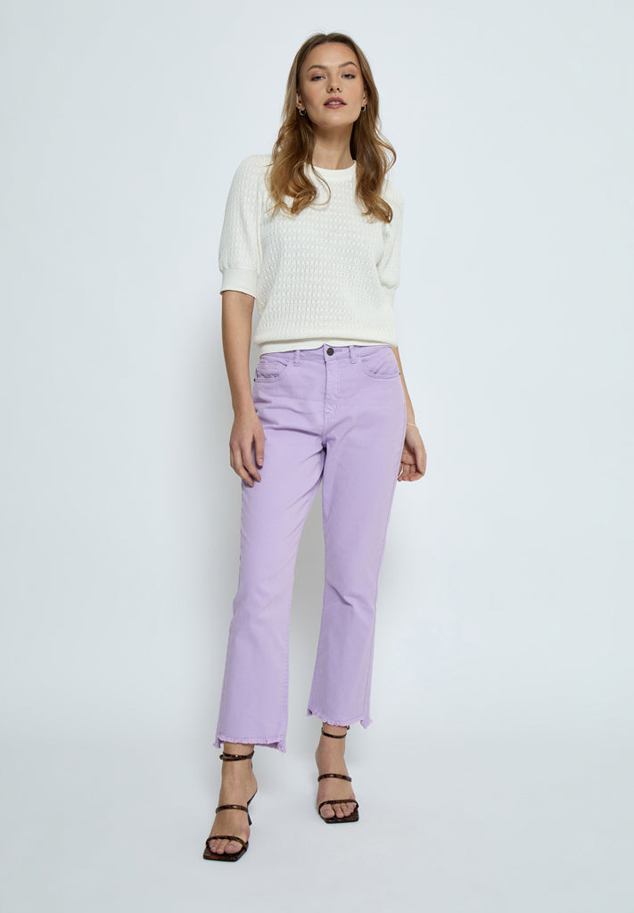 Peppercorn PCTala Puff Knit Pullover Pullover 235 Cloud Dancer
