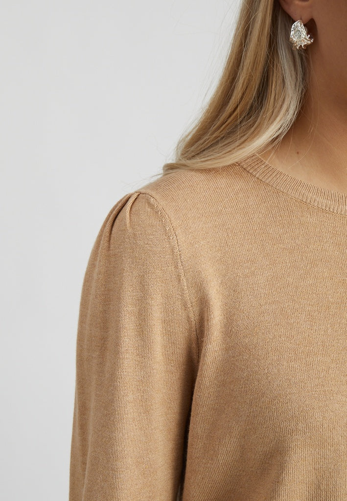 Peppercorn PCTana Knit Pullover Pullover 0273M Warm Sand Melange