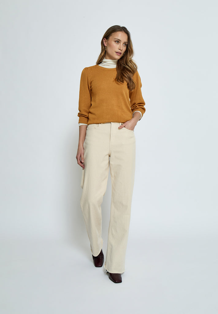 Peppercorn PCTana Knit Pullover Pullover 5019 Bone Brown
