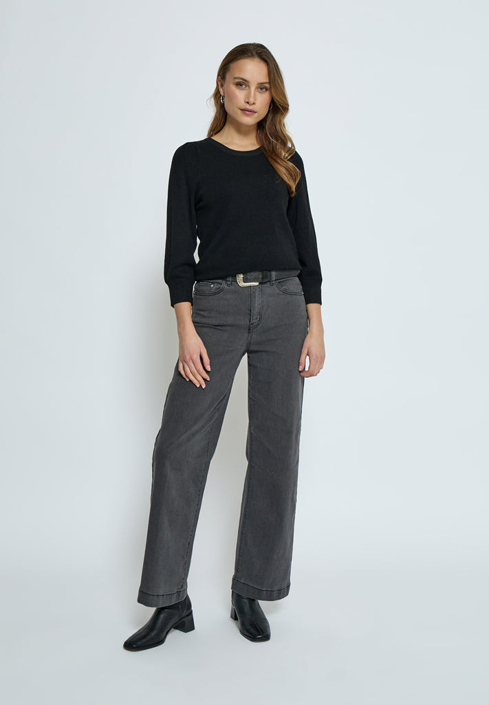 Peppercorn PCTana Knit Pullover Pullover 9000 Black
