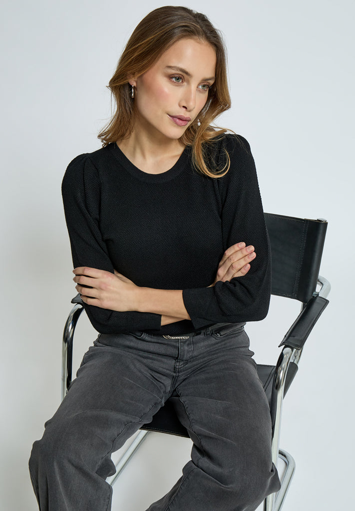 Peppercorn PCTana Knit Pullover Pullover 9000 Black