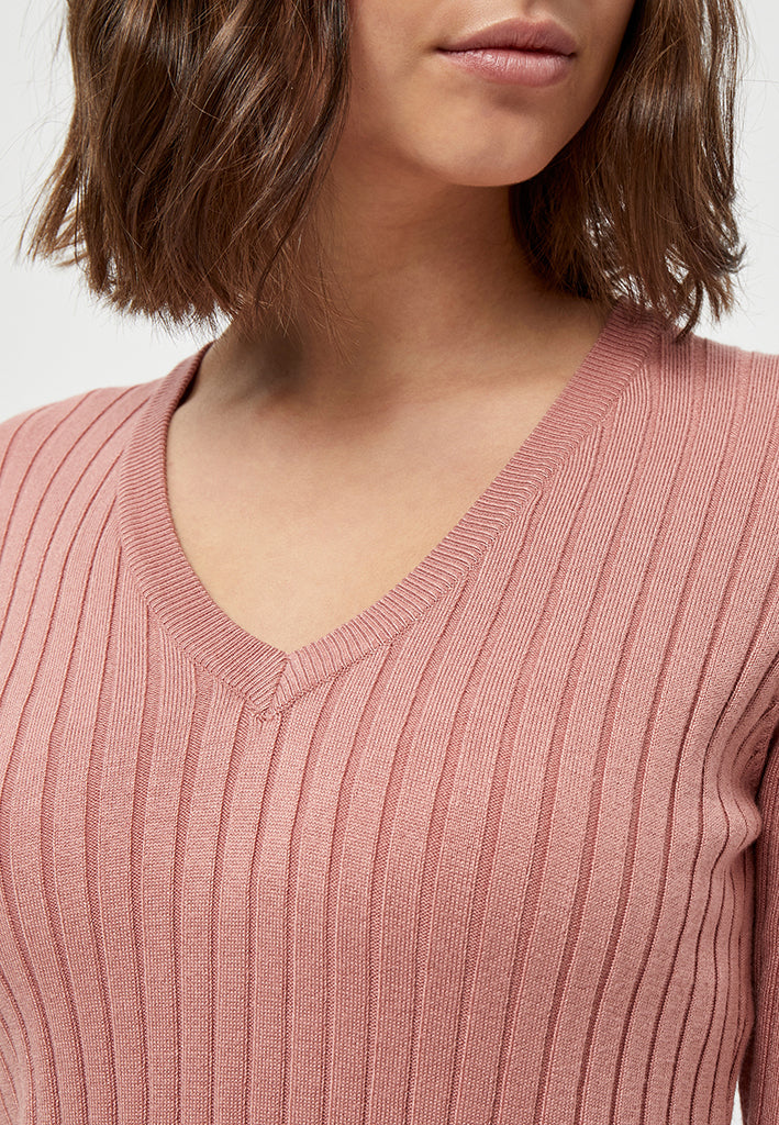 Peppercorn PCTana Rib Pullover Pullover 4458 Ash Rose