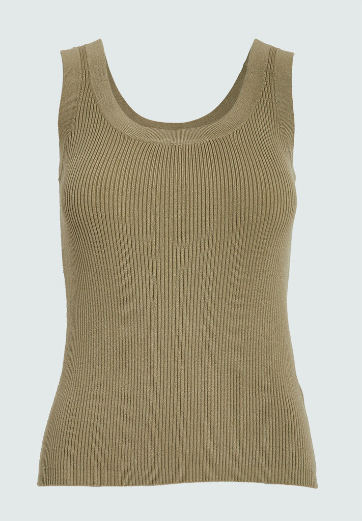 Peppercorn PCTana Tank Top Top 0148 Gray Green