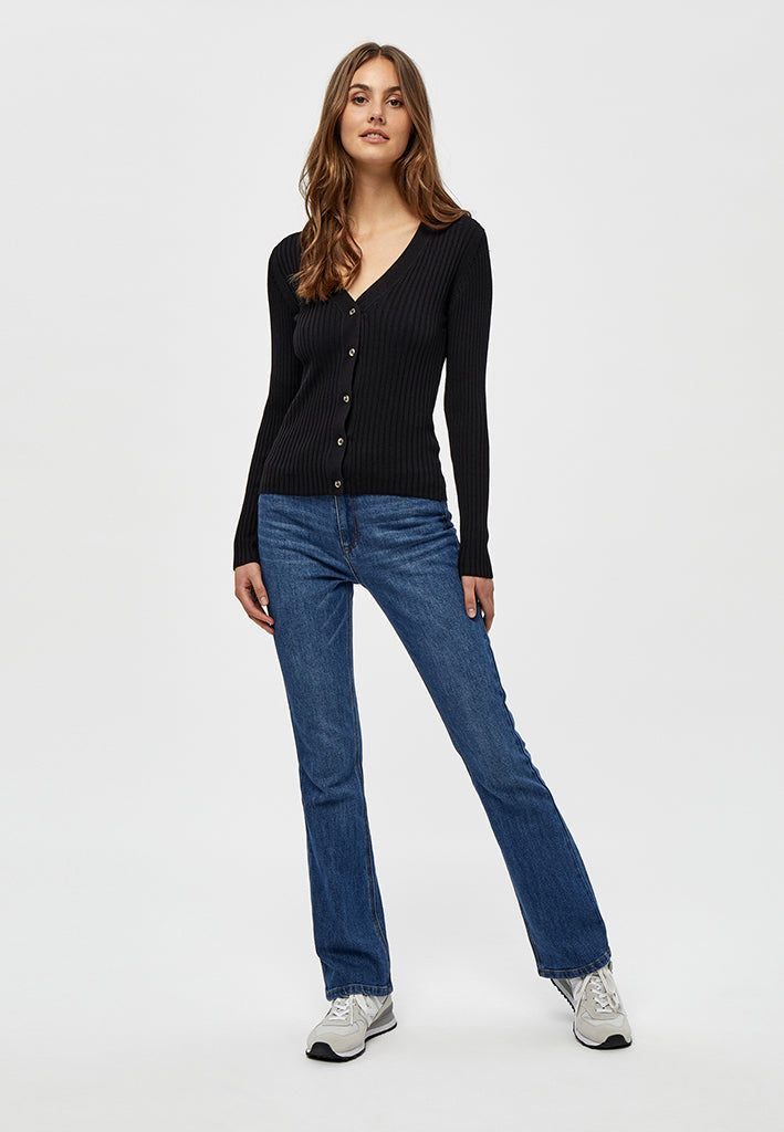 Peppercorn PCTana V Cardigan Cardigans 9000 Black