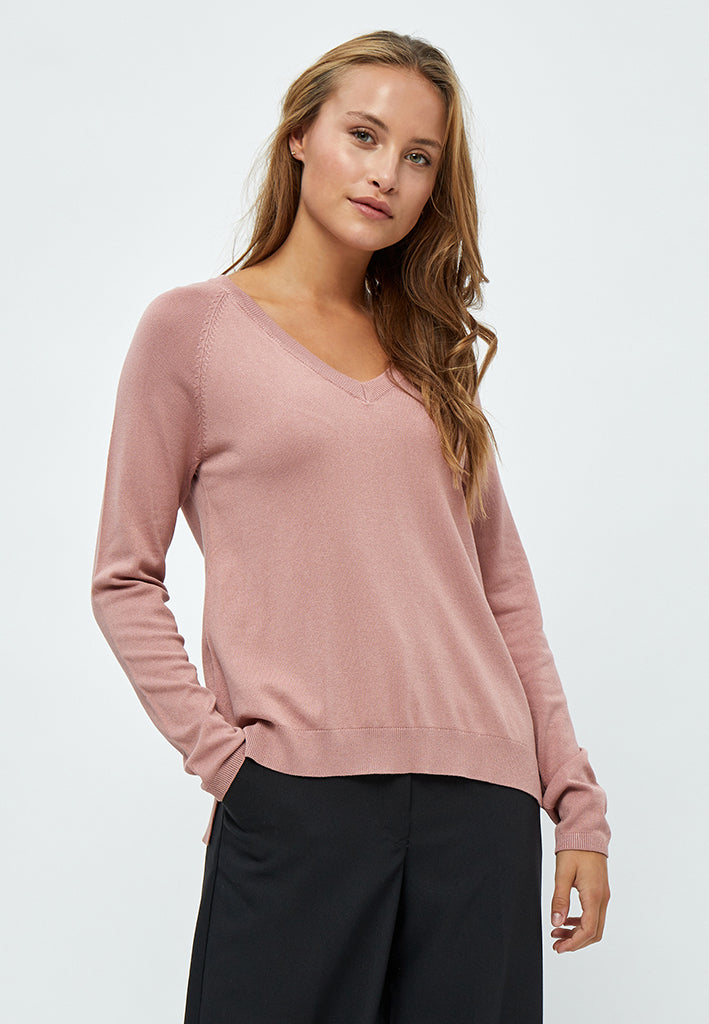 Peppercorn PCTana V Knit Pullover Pullover 4458 Ash Rose